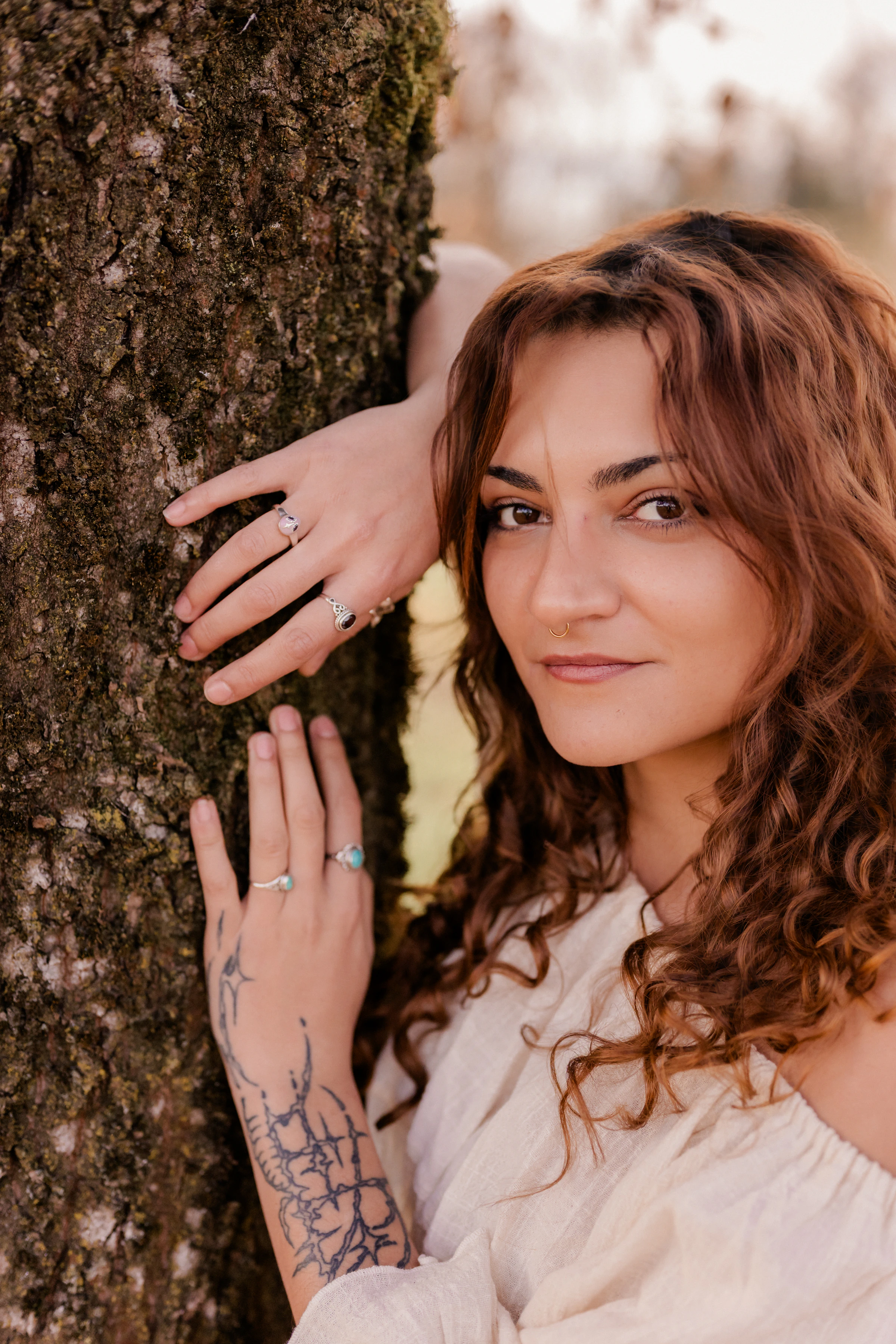Portrait unter einem Baum